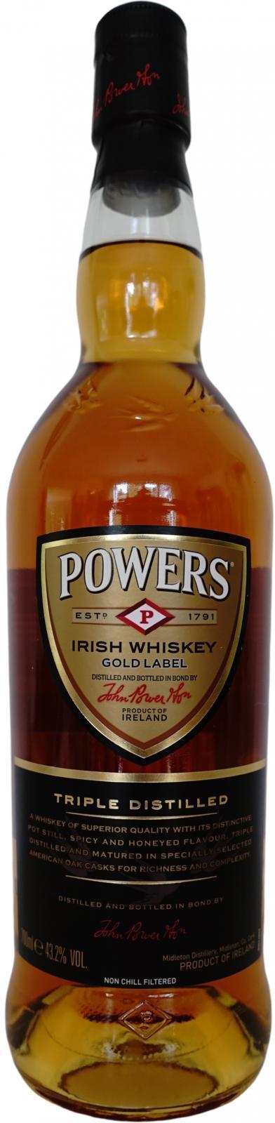 Powers Gold Label  Triple Distilled