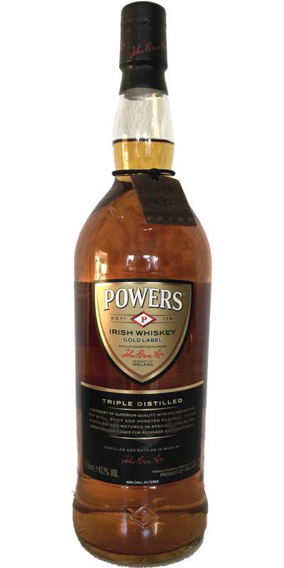 Powers Gold Label  Triple Distilled