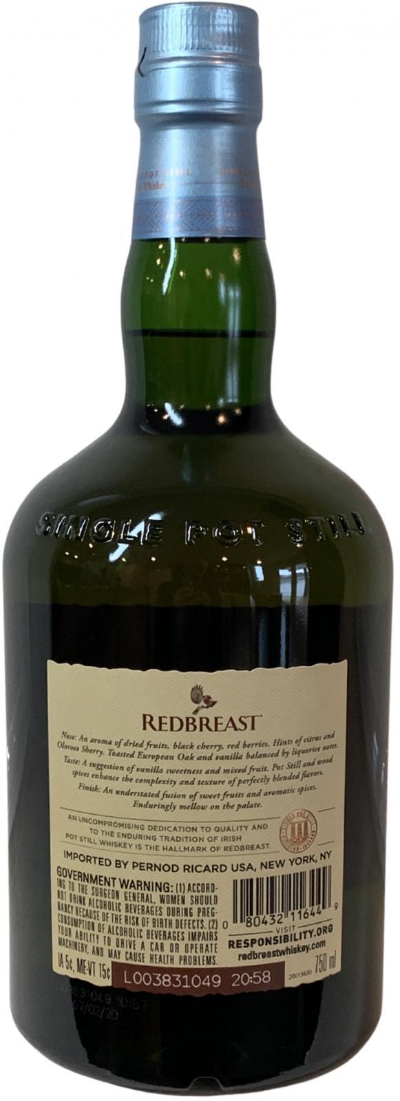 Redbreast Small Batch  Cask Strength