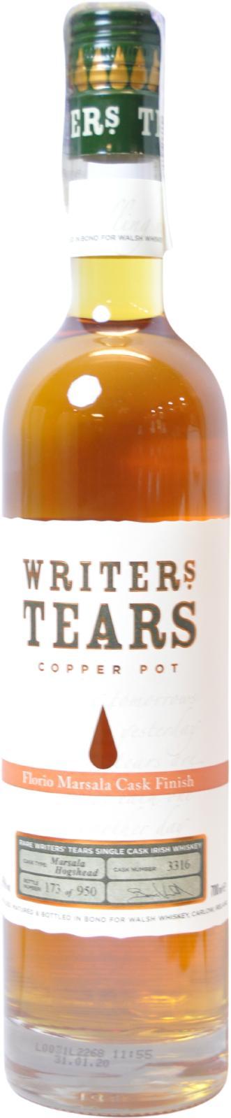 Writers' Tears Copper Pot  Florio Marsala Cask Finish