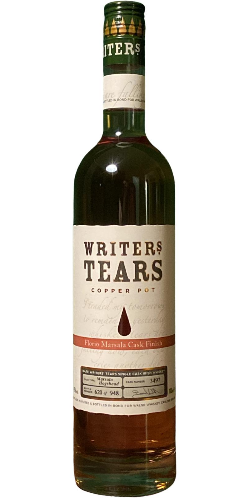 Writers' Tears Copper Pot  Florio Marsala Cask Finish