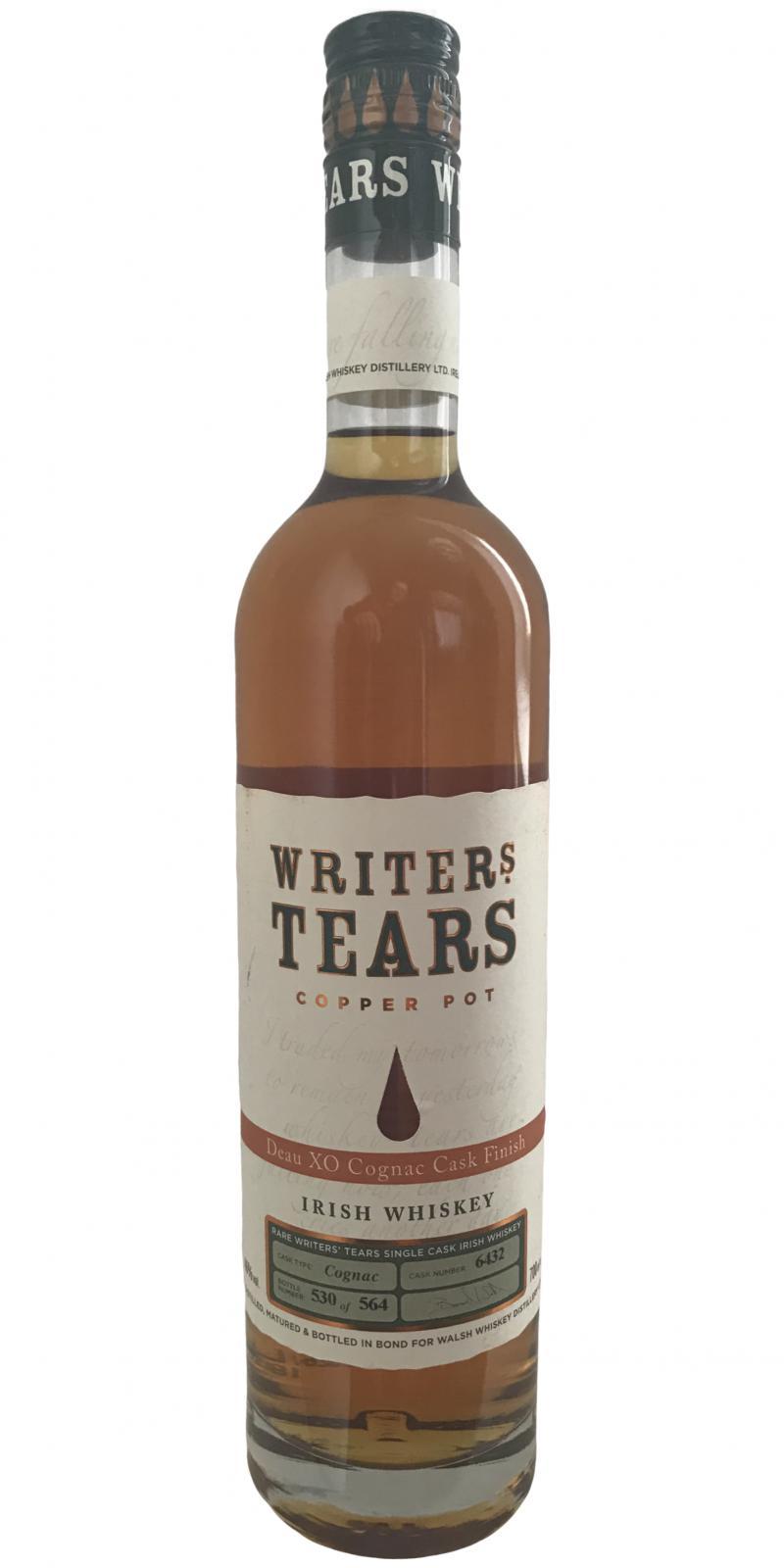 Writers' Tears Copper Pot  Deau XO Cognac Cask Finish