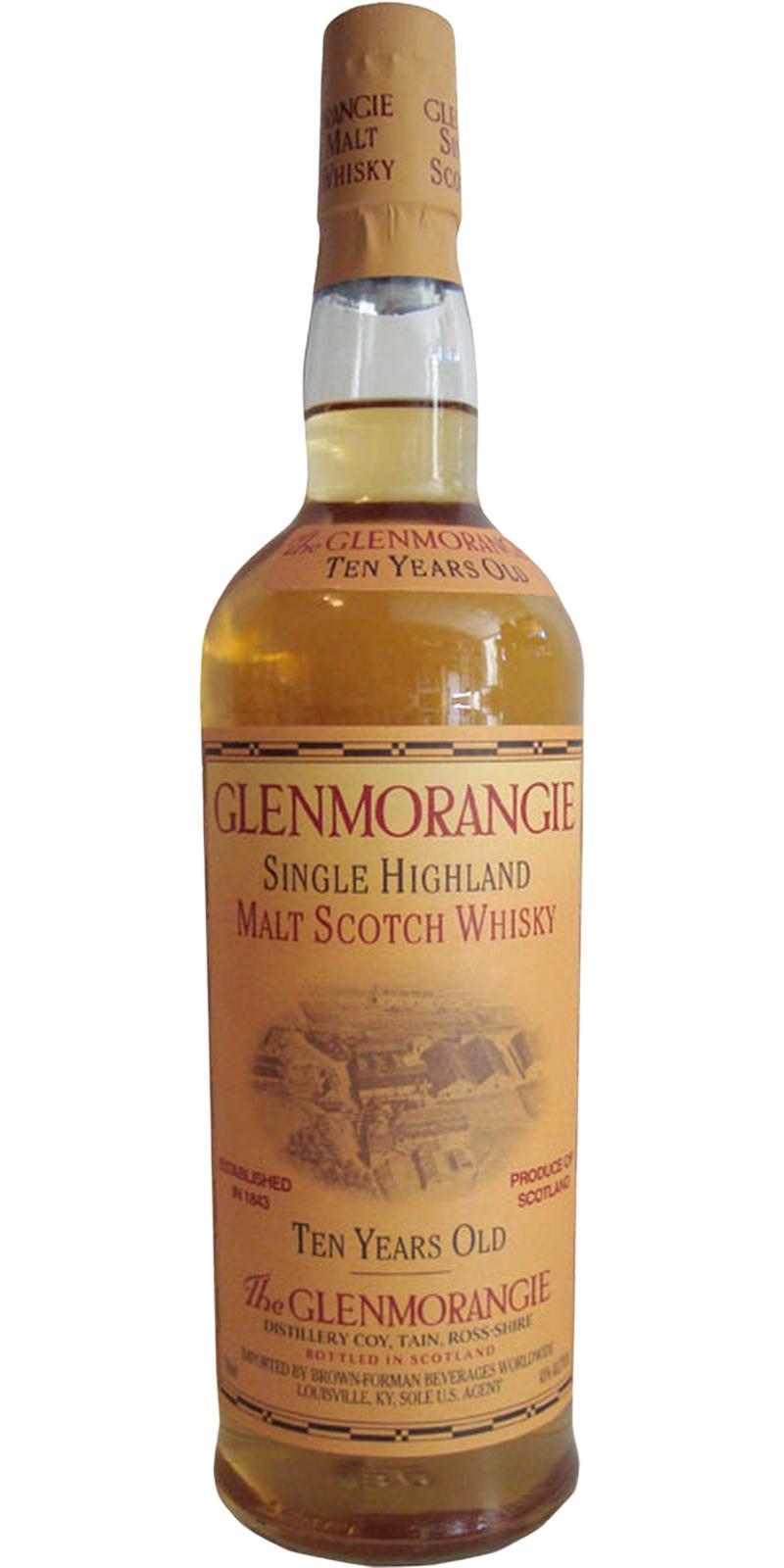 Glenmorangie 10-year-old  TEN YEARS OLD (4th Generation)