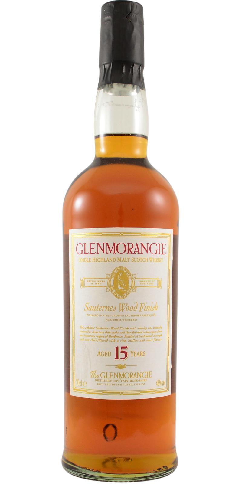 Glenmorangie 15-year-old  Sauternes Wood Finish