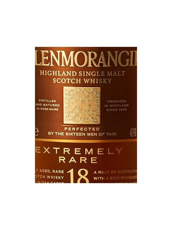 Glenmorangie 18-year-old  Single Highland Rare Malt Scotch Whisky