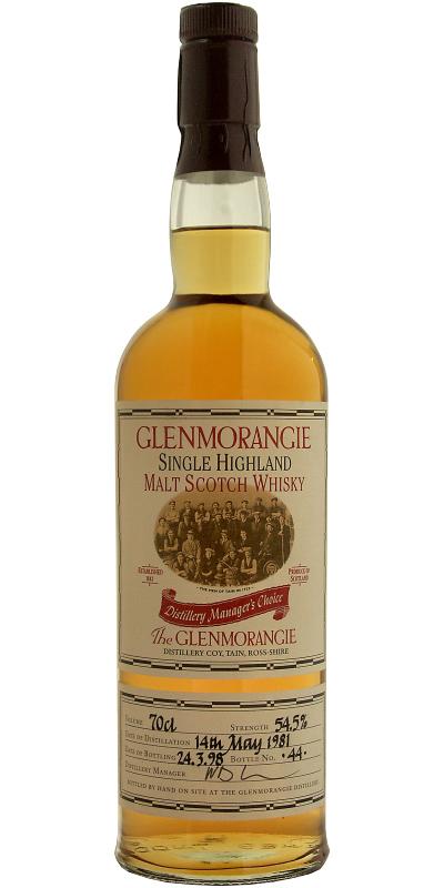 Glenmorangie 1981  Distillery Manager's Choice