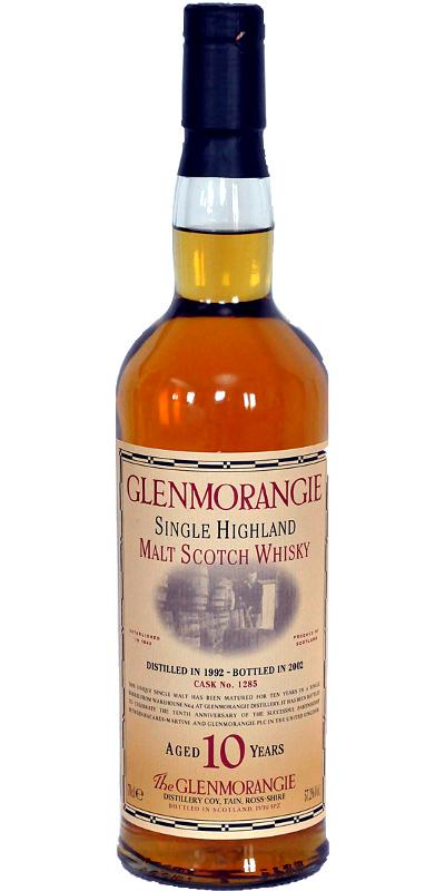 Glenmorangie 1992 10th Anniversary  Partnership Bacardi-Martini and Glenmorangie