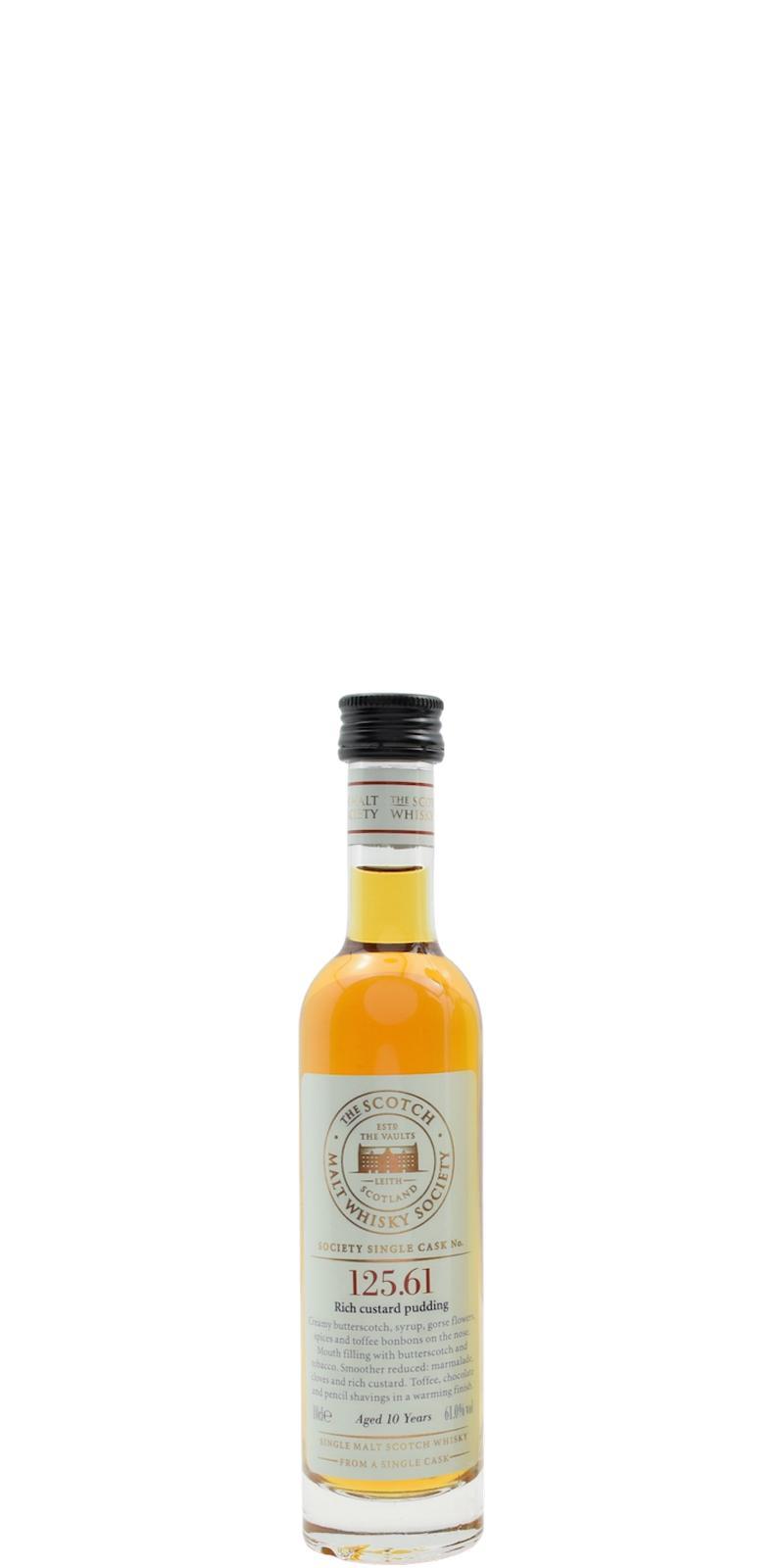 Glenmorangie 10-year-old SMWS 125.61  Rich custard pudding
