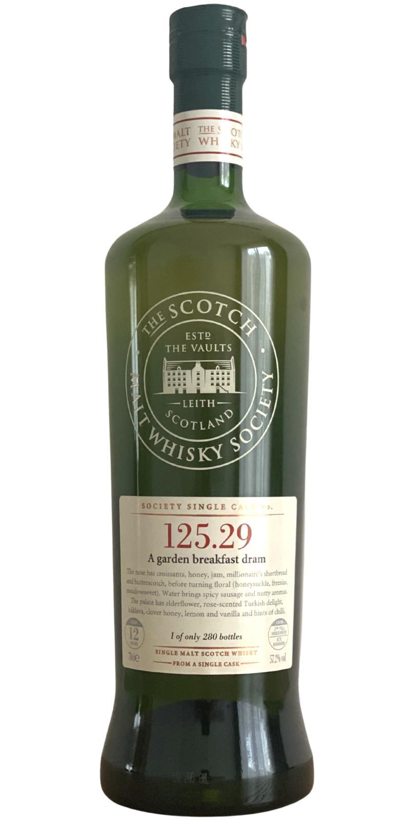 Glenmorangie 1997 SMWS 125.29  A garden breakfast dram