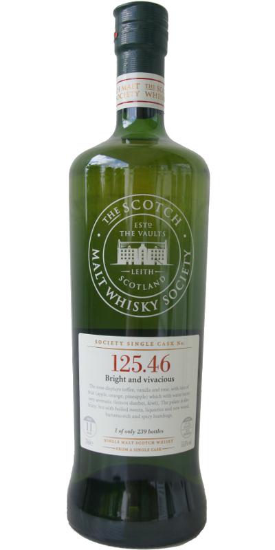 Glenmorangie 2000 SMWS 125.46  Bright and vivacious