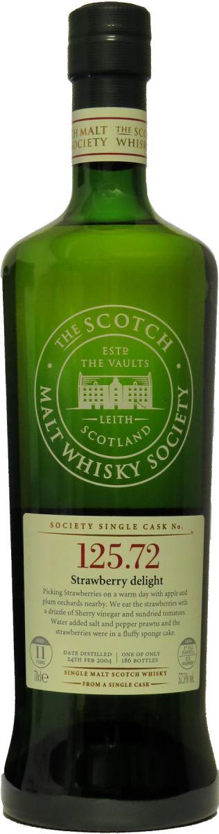 Glenmorangie 2004 SMWS 125.72  Strawberry delight