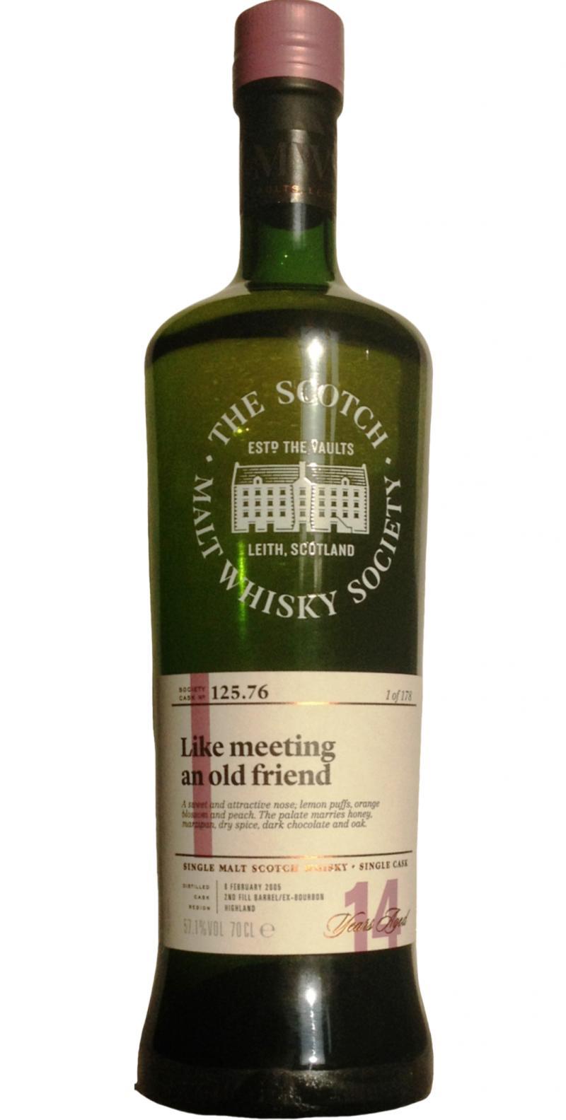 Glenmorangie 2005 SMWS 125.76  Like meeting an old friend