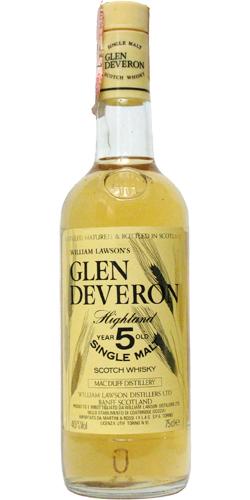 Glen Deveron 05-year-old  William Lawson's