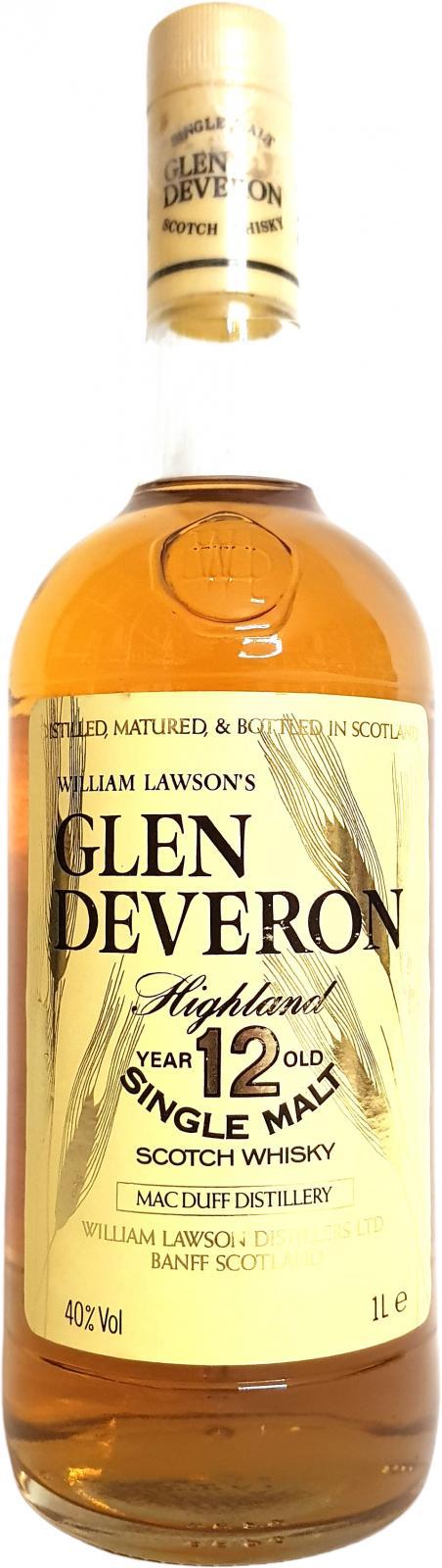 Glen Deveron 12-year-old  William Lawson's