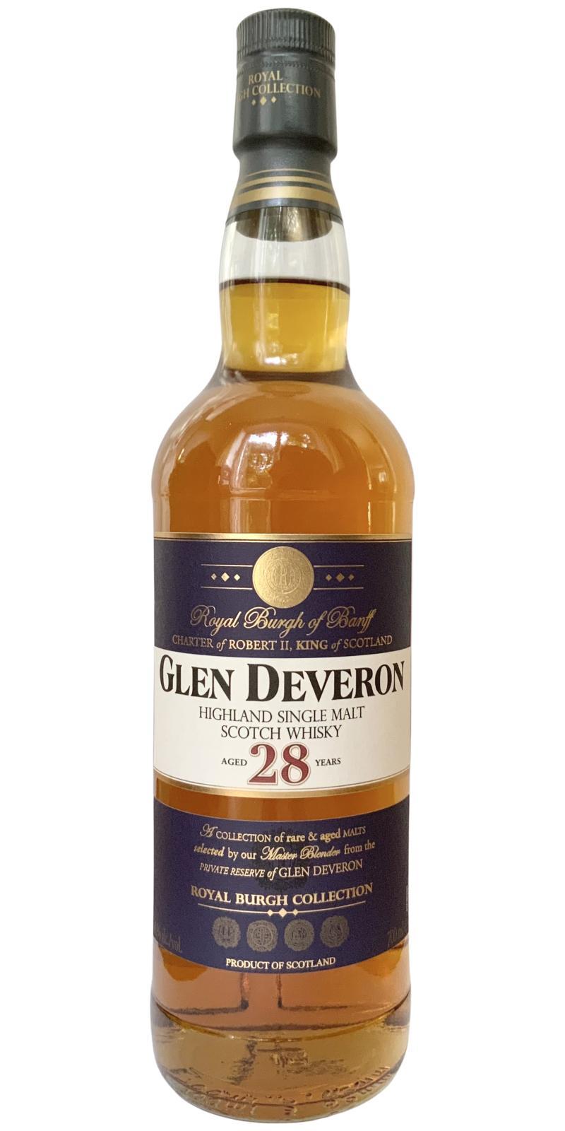 Glen Deveron 28-year-old  Royal Burgh of Banff