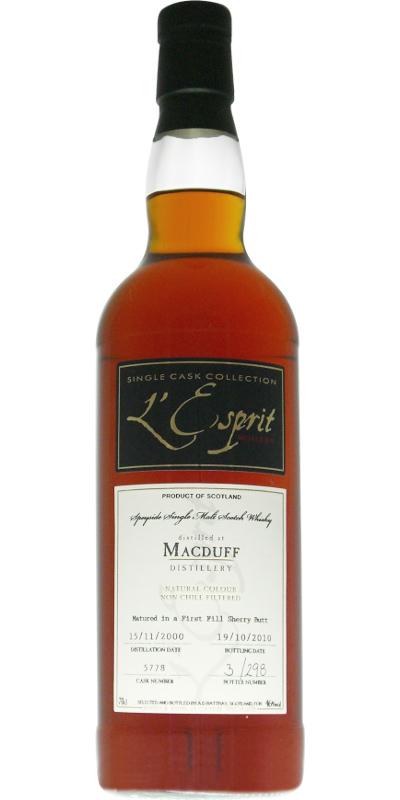 Macduff 2000 DR  L'Esprit - Single Cask Collection