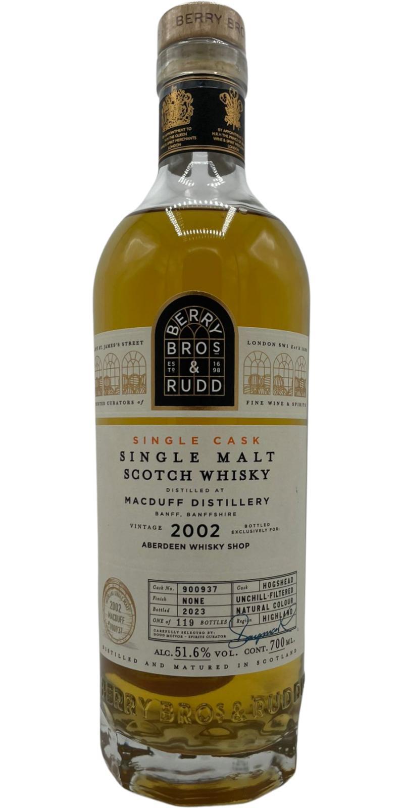 Macduff 2002 BR  Single Cask