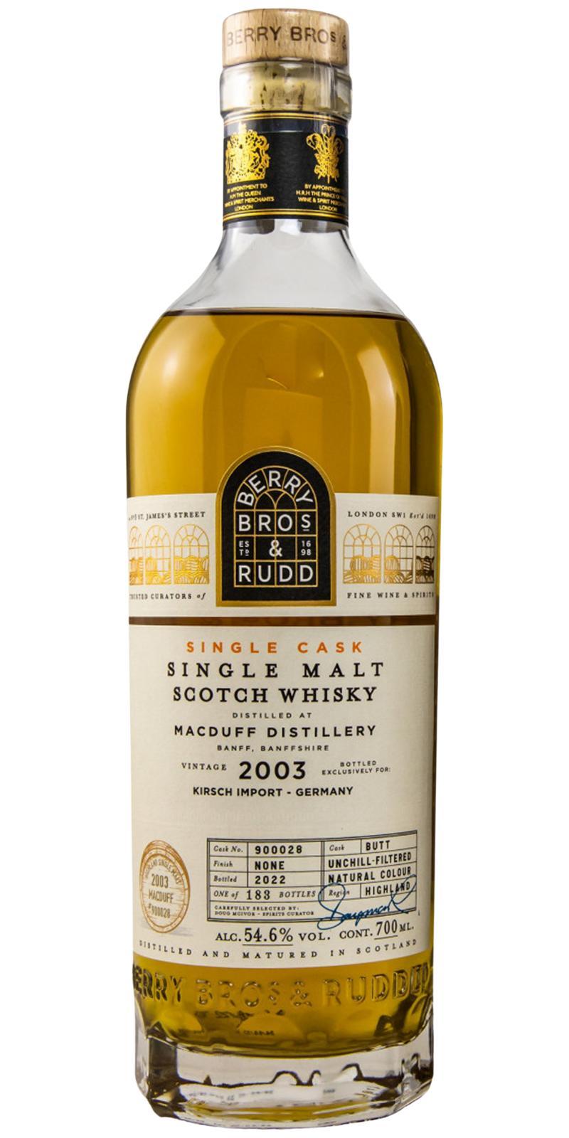 Macduff 2003 BR  Single Cask