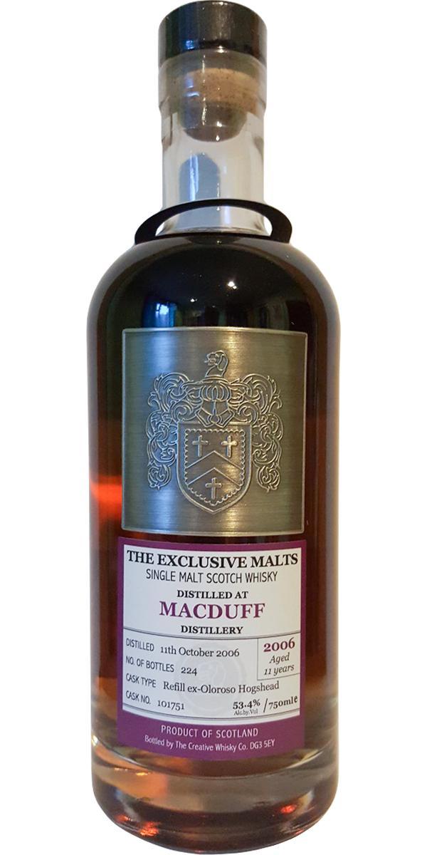 Macduff 2006 CWC  The Exclusive Malts