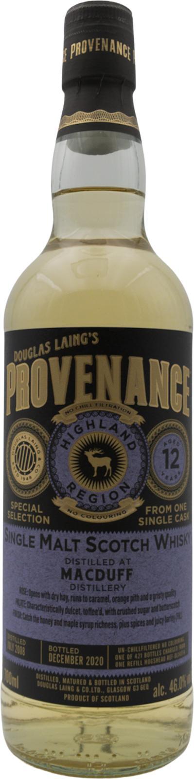 Macduff 2008 DL  Provenance