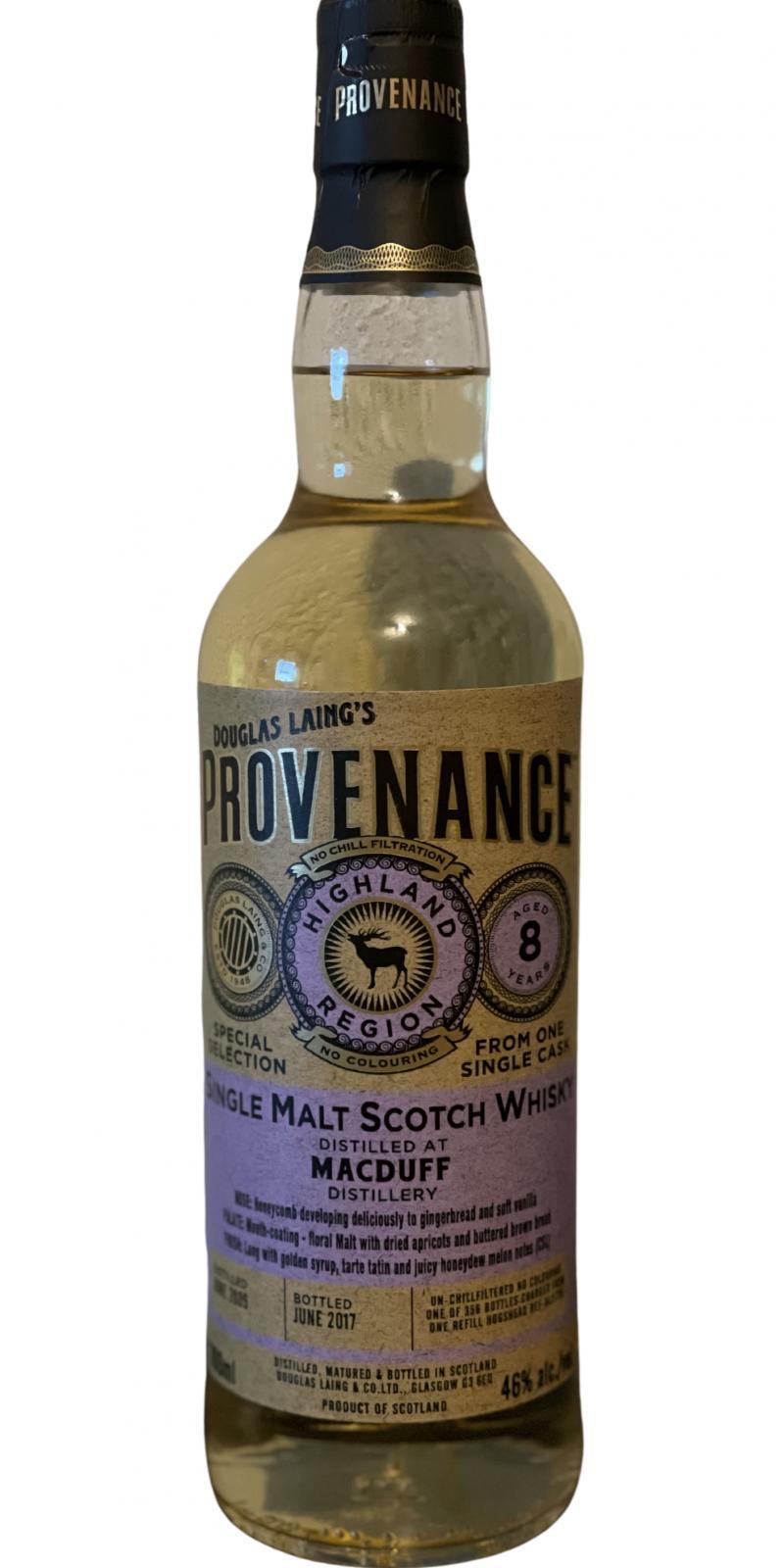Macduff 2009 DL  Provenance