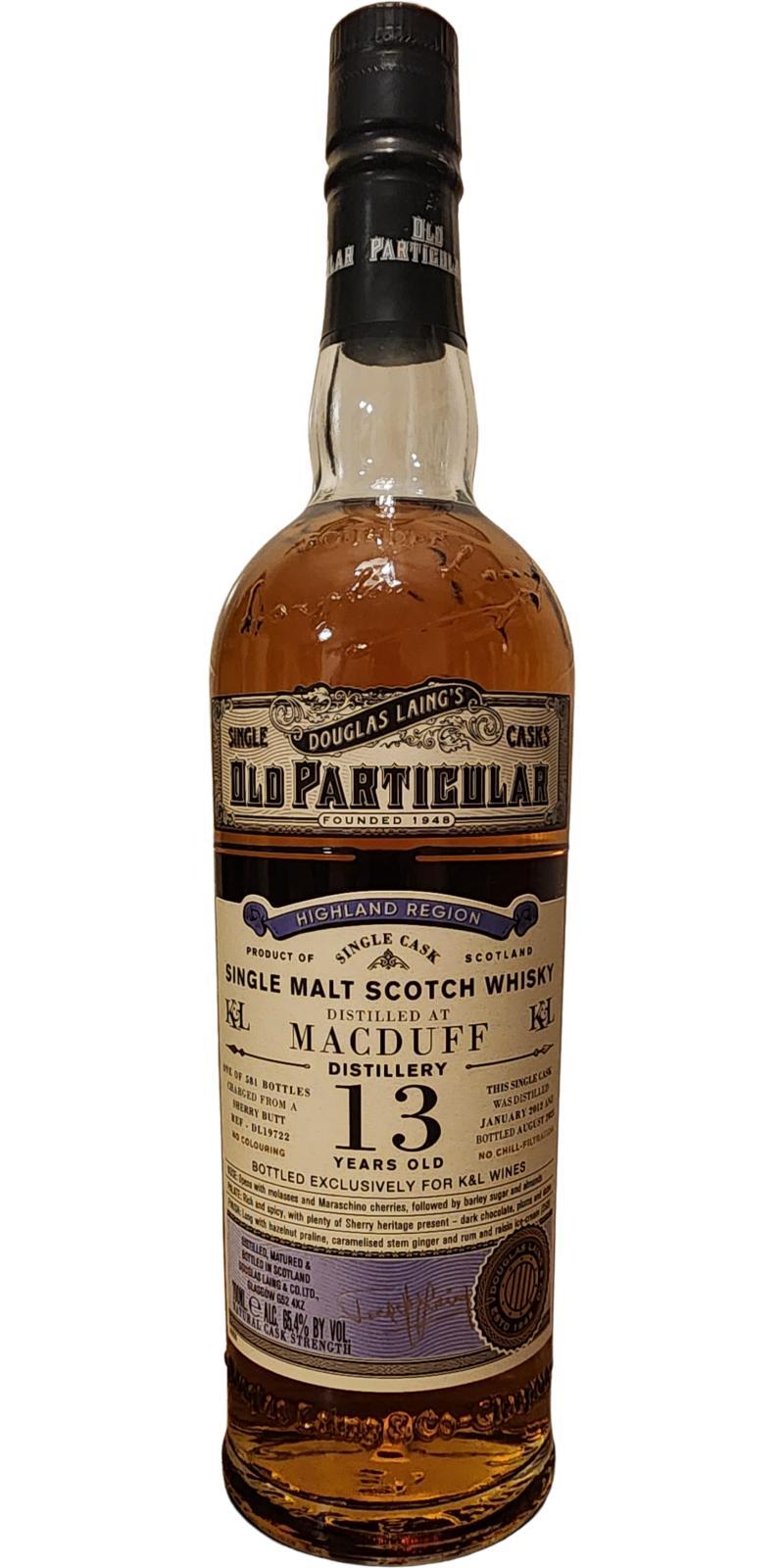 Macduff 2012 DL  Old Particular