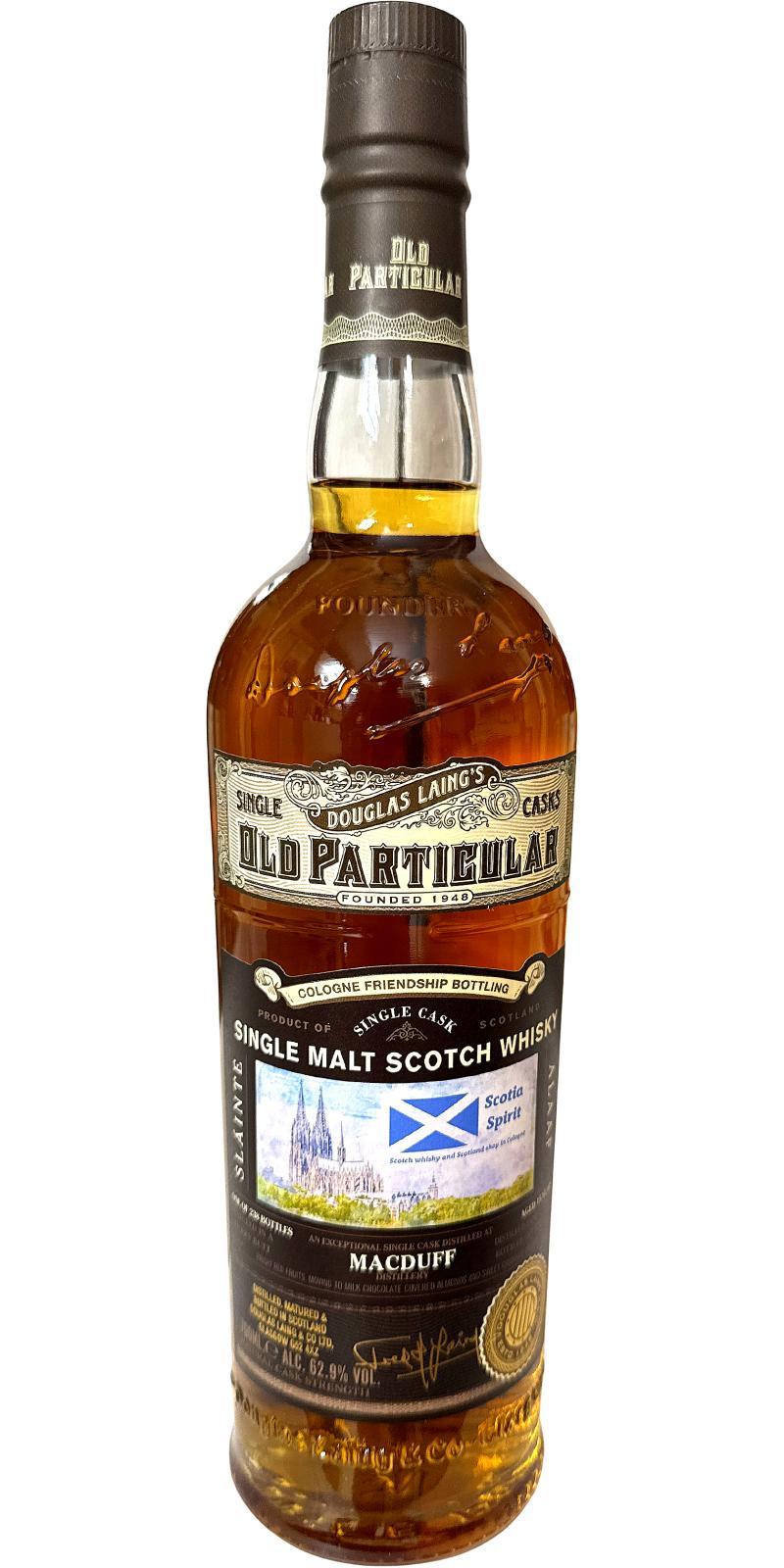 Macduff 2012 DL  Old Particular