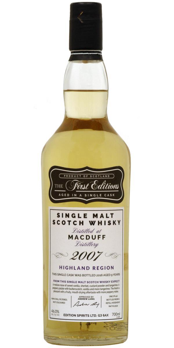 Macduff 2007 ED  The First Editions