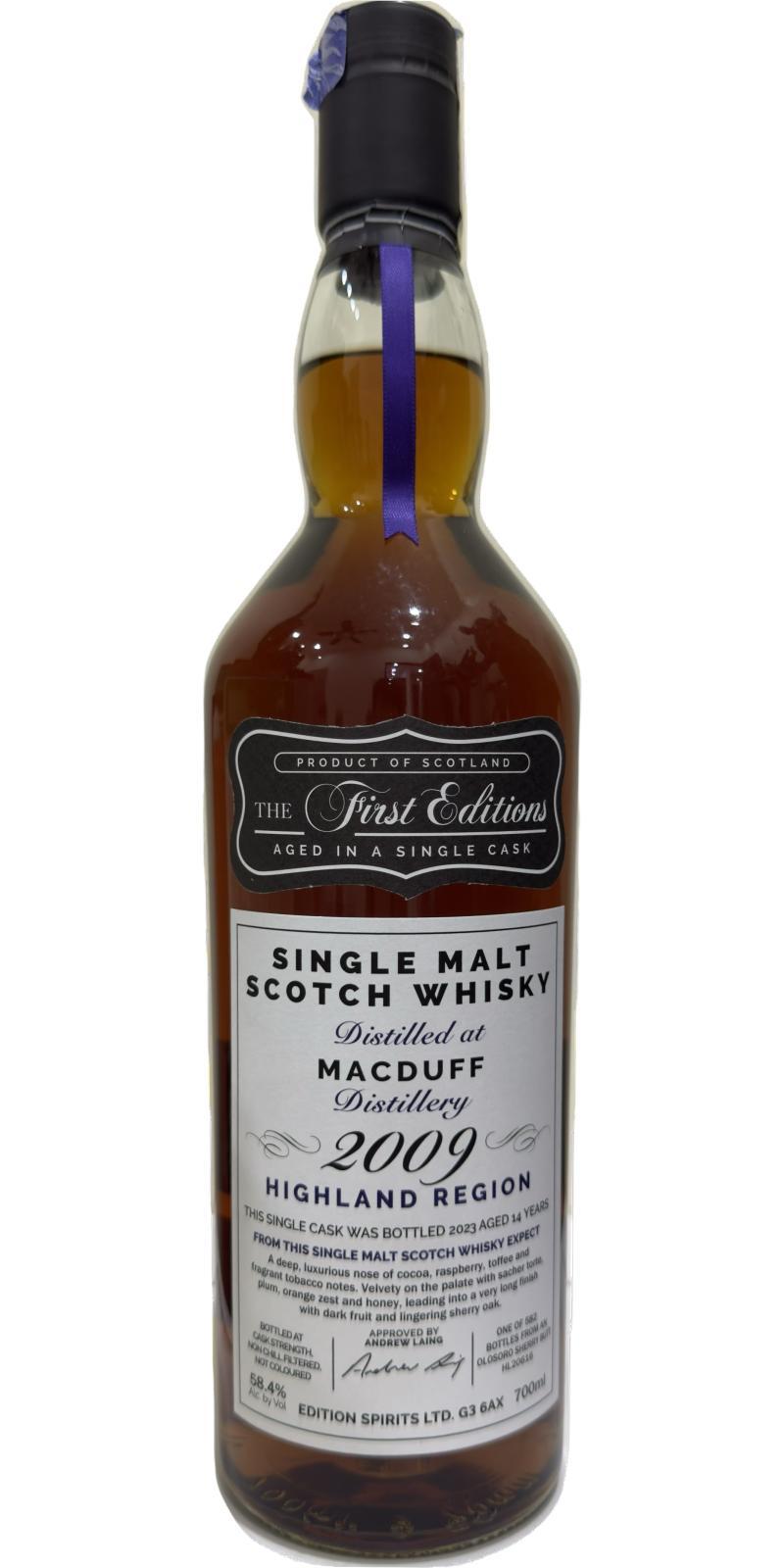 Macduff 2009 ED  The First Editions