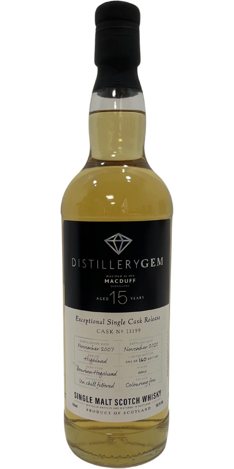 Macduff 2007 GCWL  Distillery Gem