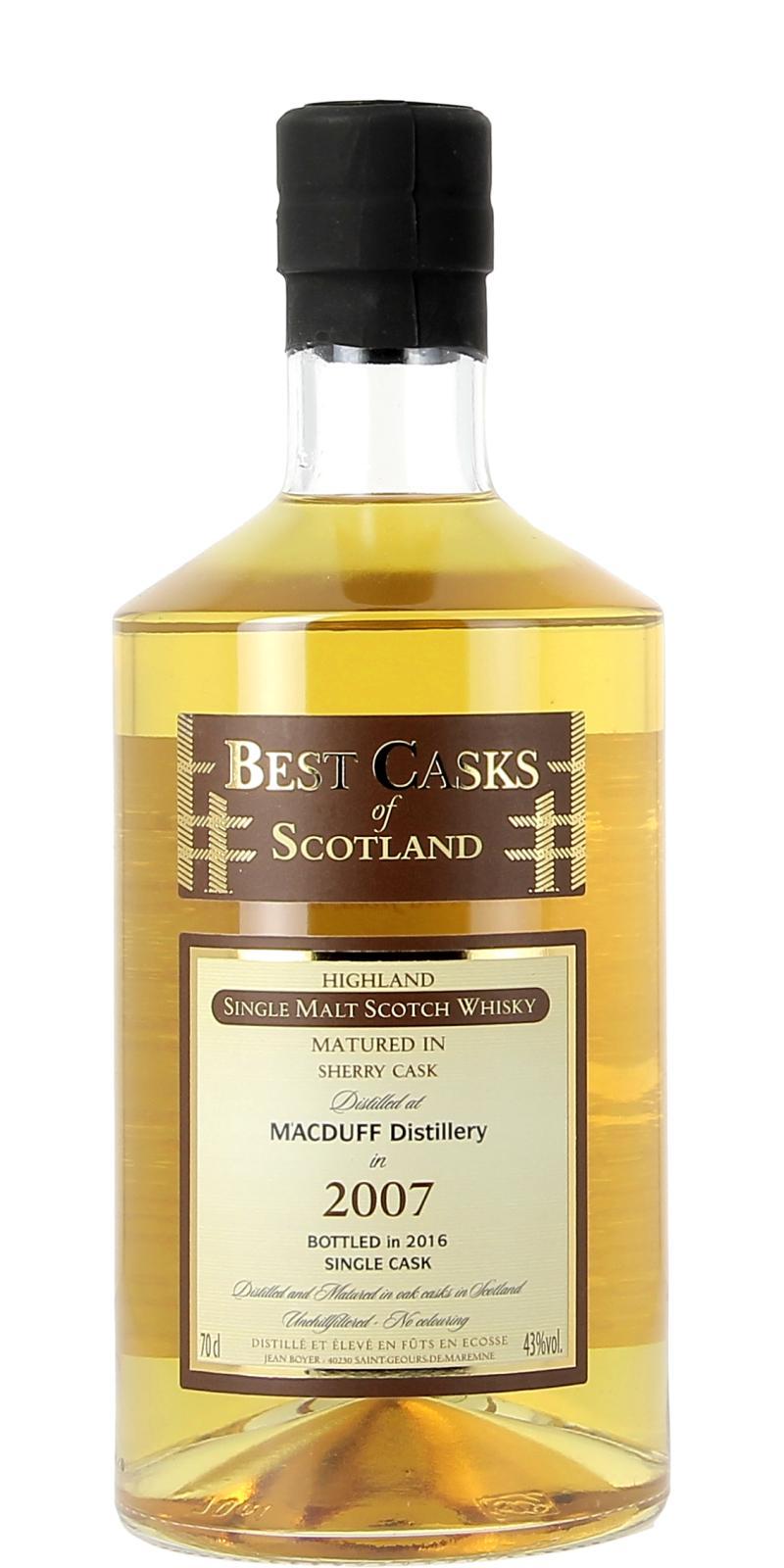 Macduff 2007 JB  Best Casks of Scotland