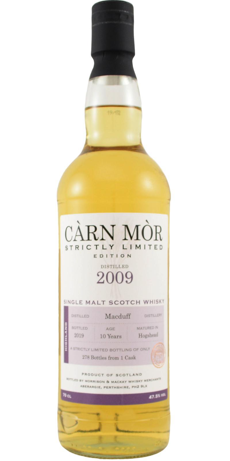 Macduff 2009 MMcK  Càrn Mòr - Strictly Limited Edition