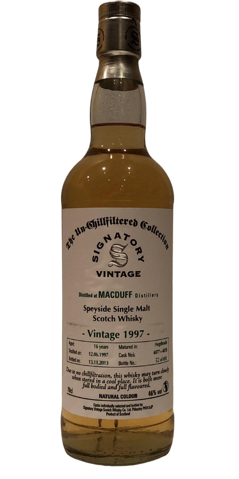 Macduff 1997 SV  The Un-Chillfiltered Collection