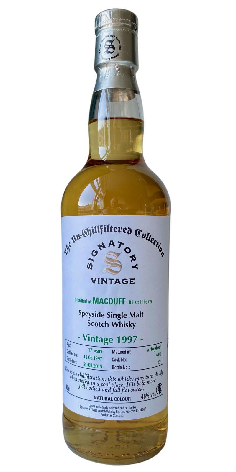 Macduff 1997 SV  The Un-Chillfiltered Collection