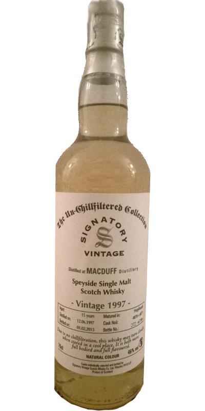 Macduff 1997 SV  The Un-Chillfiltered Collection