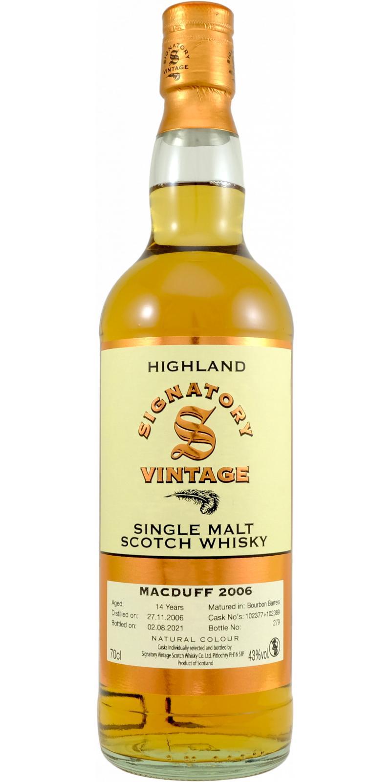 Macduff 2006 SV  Vintage Collection