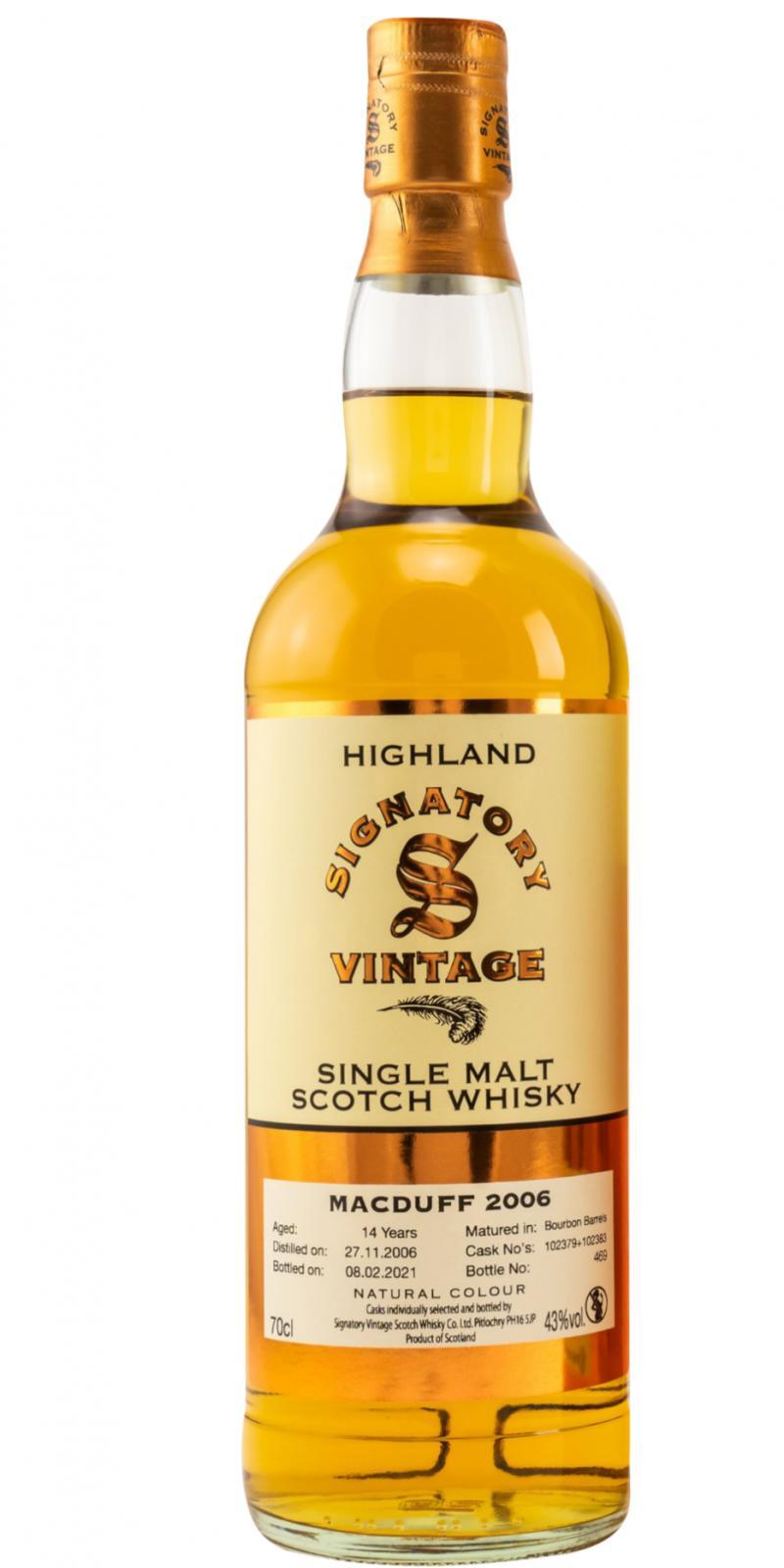 Macduff 2006 SV  Vintage Collection