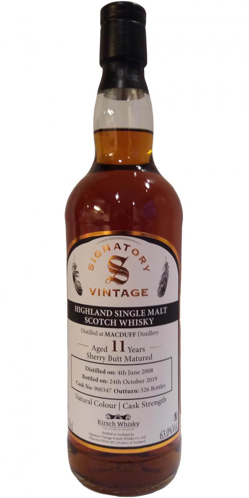 Macduff 2008 SV  Natural Colour | Cask Strength