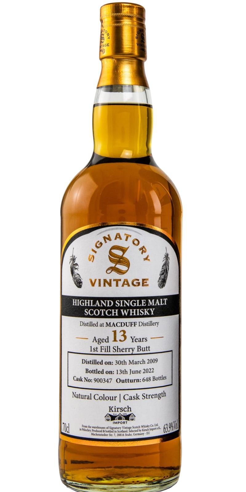 Macduff 2009 SV  Natural Colour | Cask Strength
