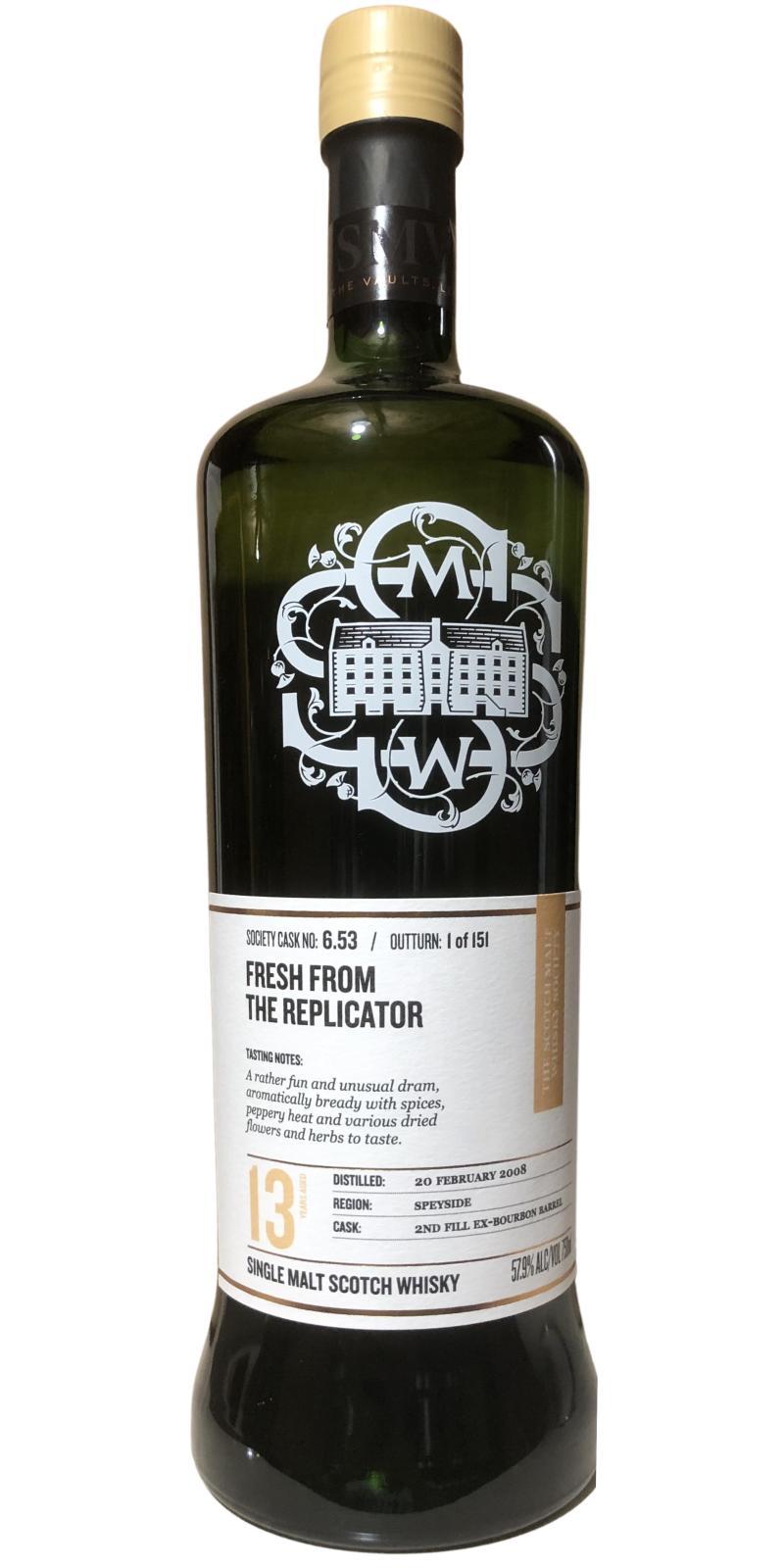 Macduff 2008 SMWS 6.53  Fresh from the replicator