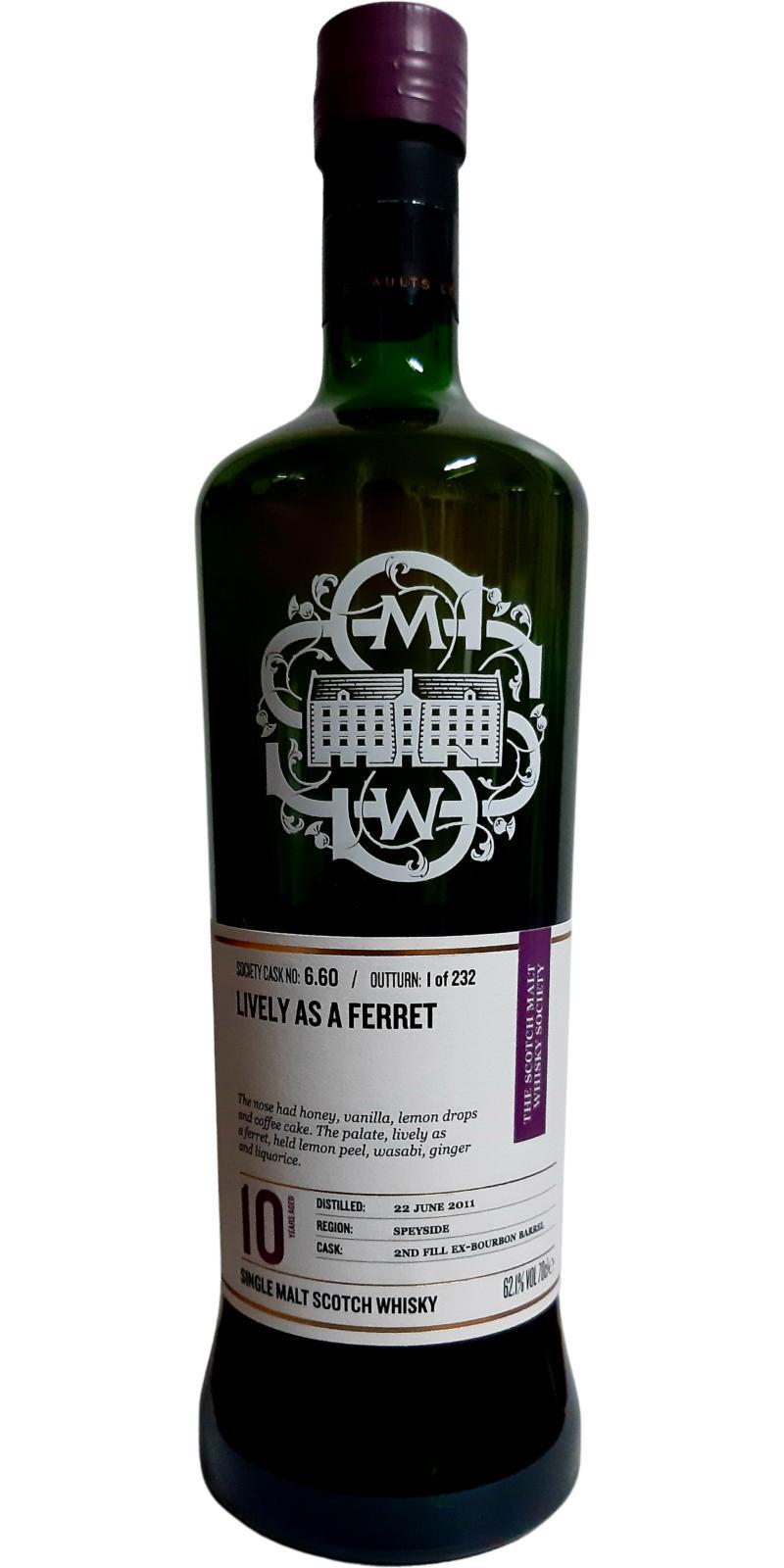Macduff 2011 SMWS 6.60  Lively as a ferret