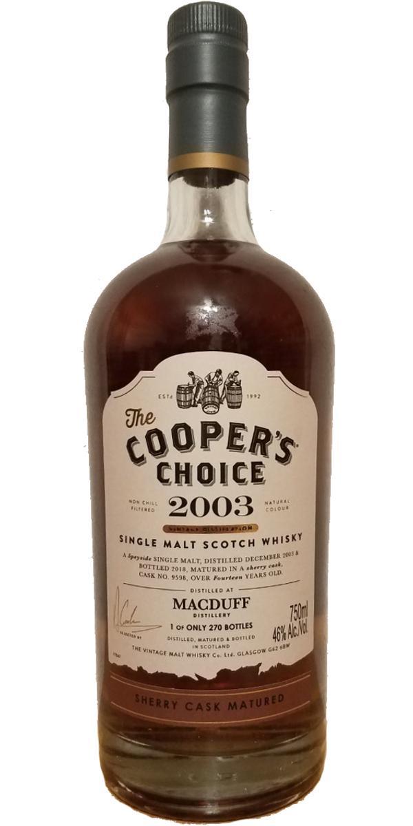 Macduff 2003 VM  The Cooper's Choice