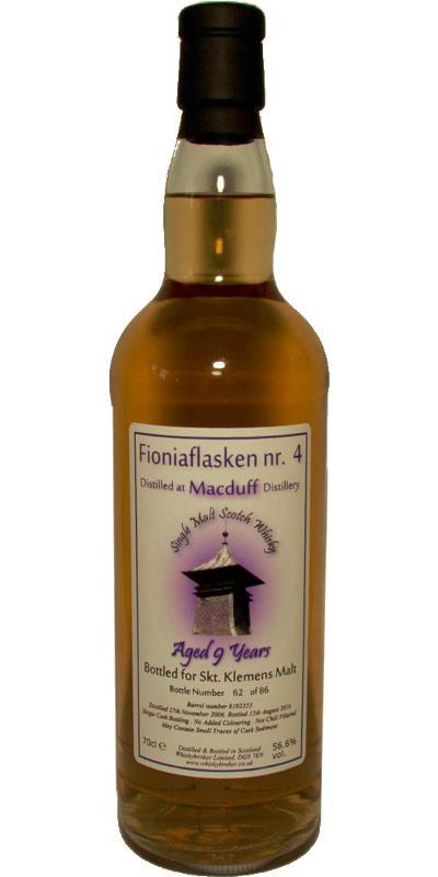 Macduff 2006 WhB  Fioniaflasken nr. 4