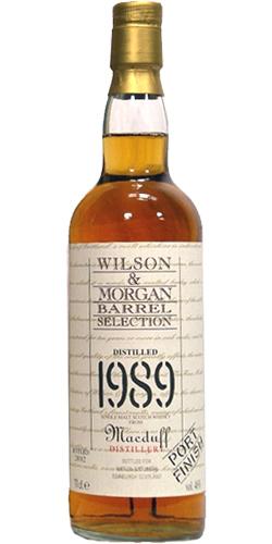 Macduff 1989 WM  Barrel Selection