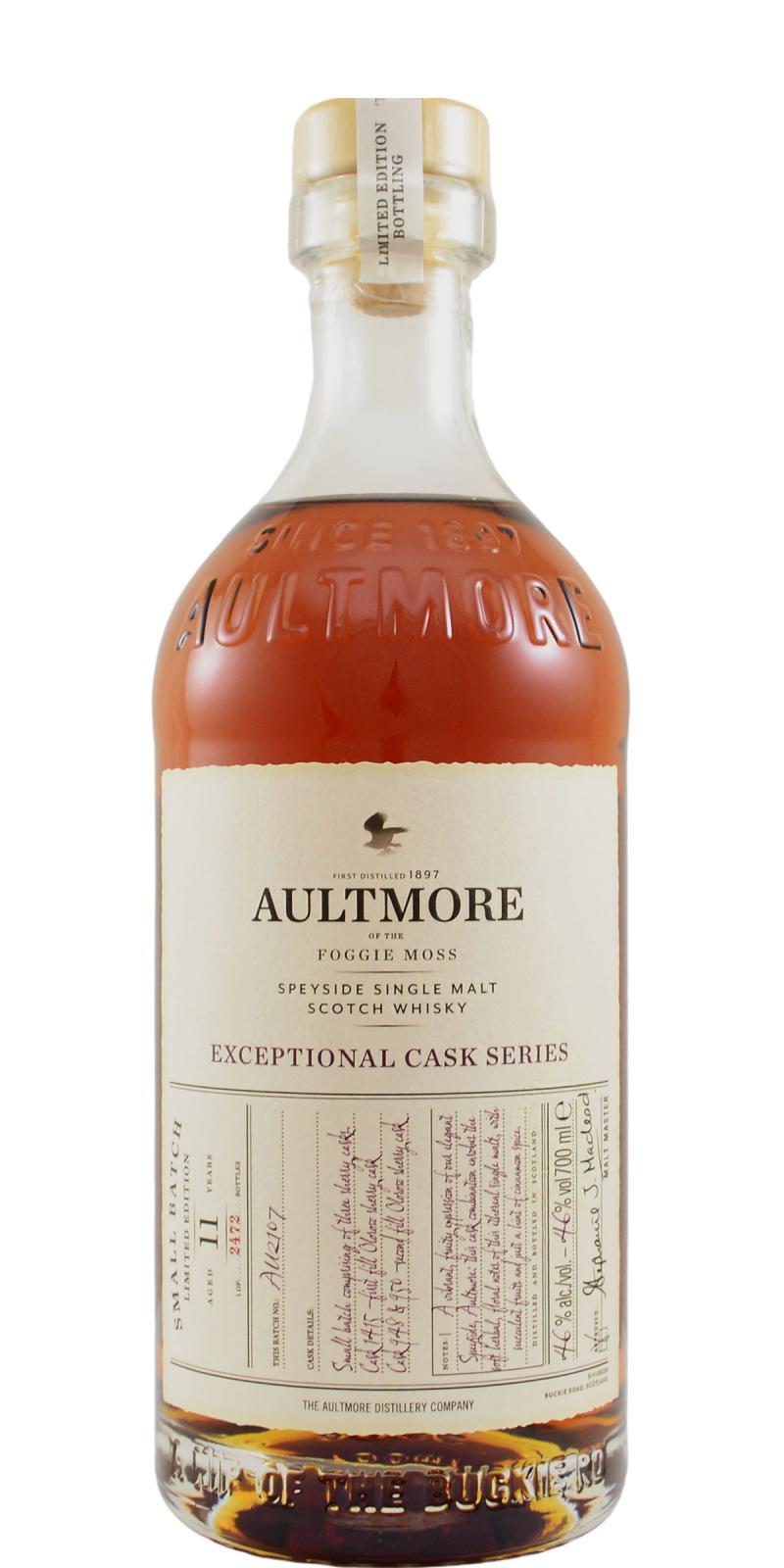 Aultmore 11-year-old Exceptional Cask Series