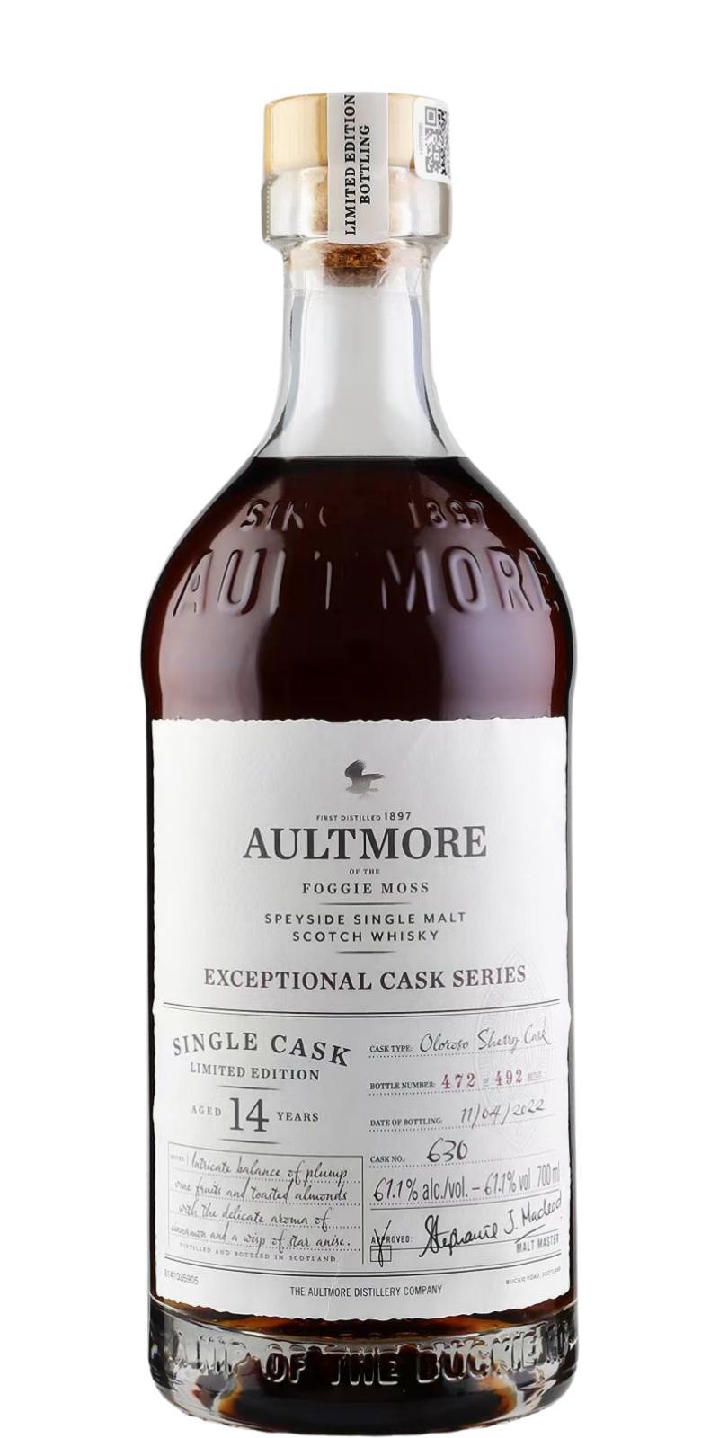 Aultmore 14-year-old Exceptional Cask Series