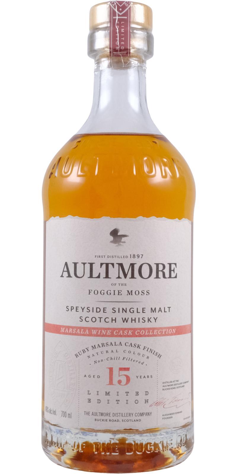 Aultmore 15-year-old Marsala Wine Cask Collection