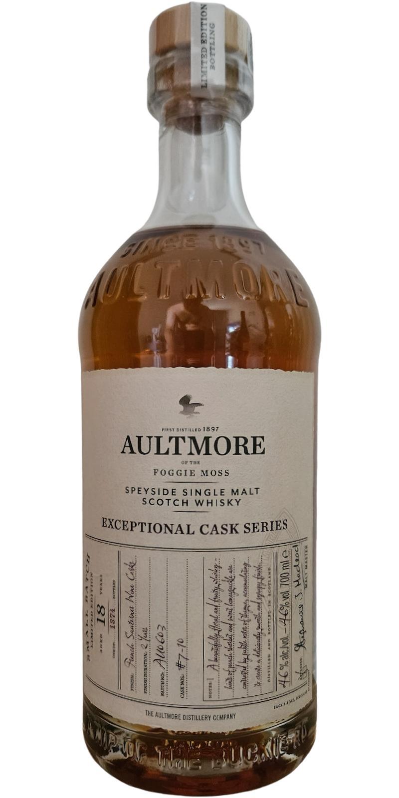 Aultmore 18-year-old Exceptional Cask Series