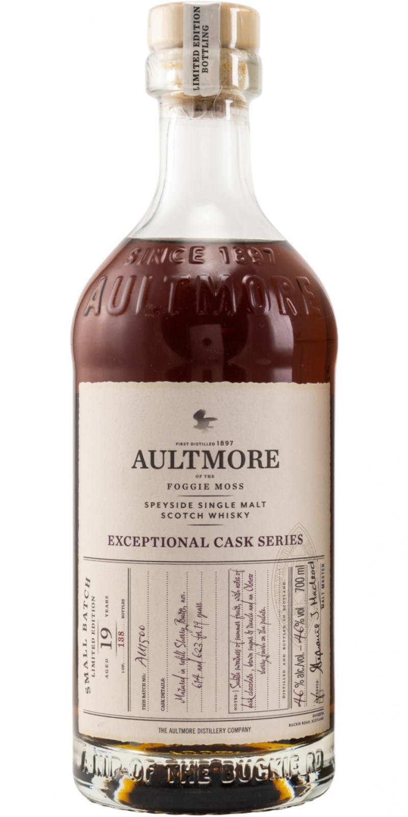 Aultmore 19-year-old Exceptional Cask Series
