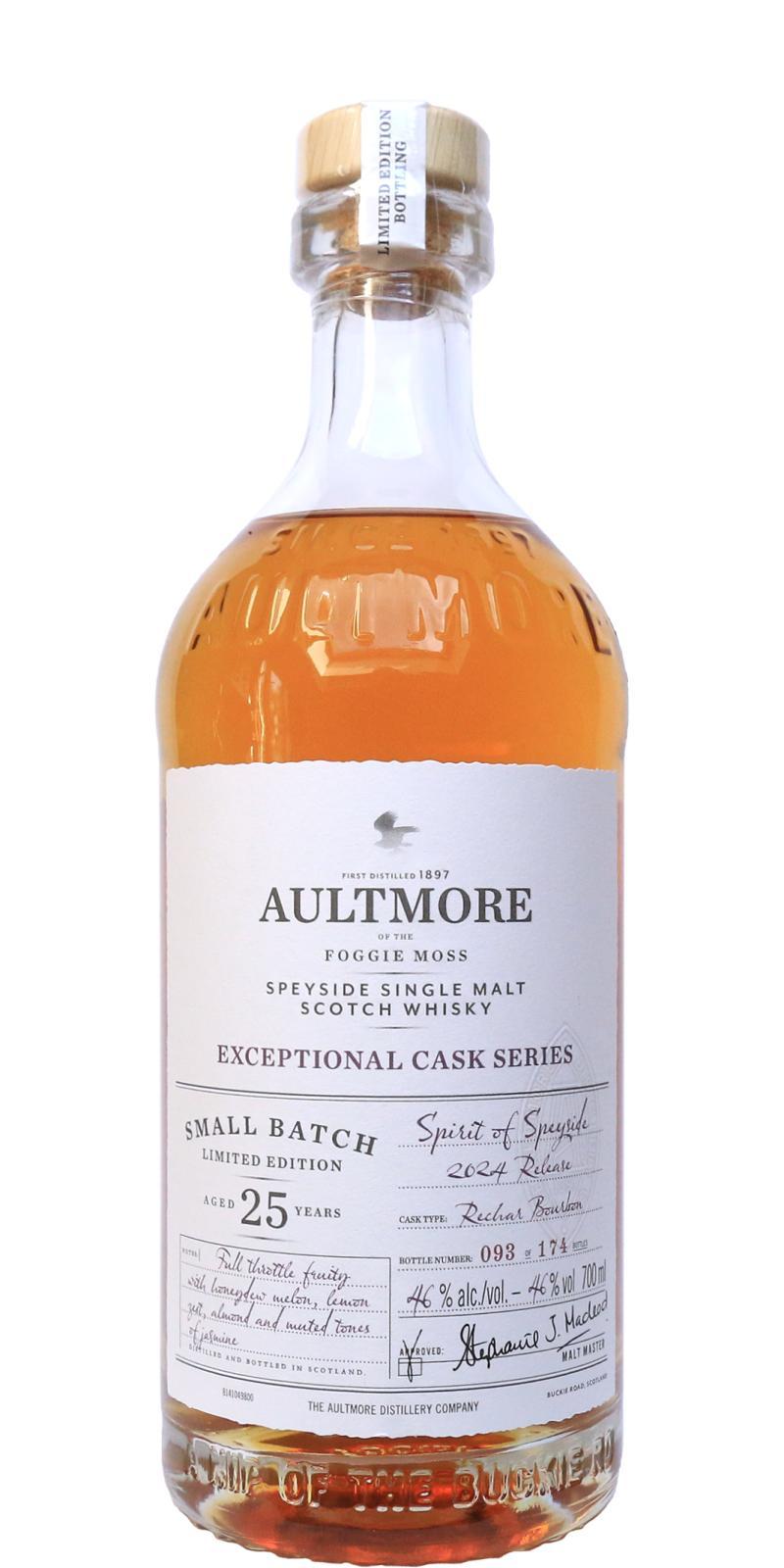 Aultmore 25-year-old Exceptional Cask Series - Small Batch - Limited Edition